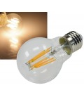 LED Glühlampe E27 "Filament G60k" klar warmweiß
