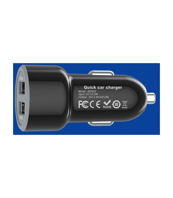 USB Kfz-Ladegerät "Duo 4.8A" 24W Bild 6