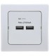 DELPHI USB-Ladedose 2-fach weiß Bild 1